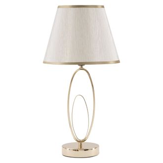 Dmora L&aacute;mpara De Mesa Kars, Requiere 1 Bombilla, Casquillo E27, Pantalla, Blanco Crema