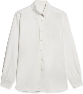 Fortela Costes Classic Cotton Shirt in Off White at Nordstrom, Size Xx-Large