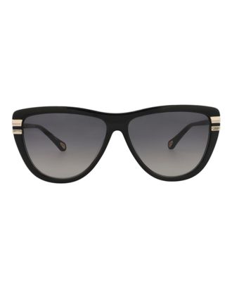 Chlo&eacute; Square-Frame Recycled Acetate Sunglasses
