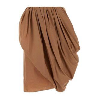 Chlo&eacute; Short Skirts, female, Pink, Size: XS Draped Pleated Skirt