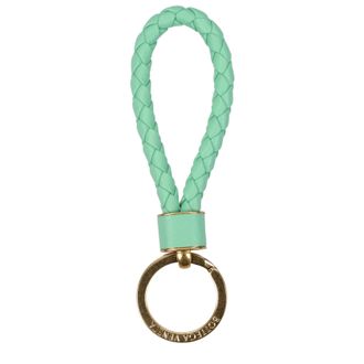 Bottega Veneta Damens Schl&uuml;sselanh&auml;nger Gr&uuml;n/Hellgr&uuml;nes Leder