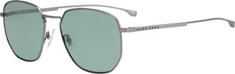 BOSS Boss 0992/F/S Asian Fit RIW/QT Mens Sunglasses Silver Size 58