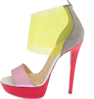 Christian Louboutin Sandali Dufoura con tacco - Rosa