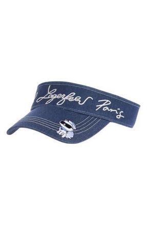 Karl Lagerfeld Admiral Choupette Visor in Denim at Nordstrom Rack