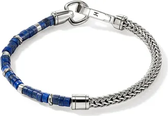 John Hardy Heishi Chain Bracelet, Sterlings Silver, Turquoise in Lapis Lazuli at Nordstrom, Size X-Large