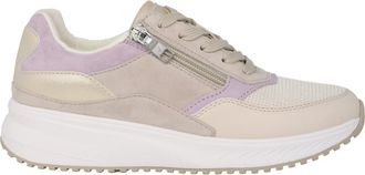 Waldl&auml;ufer Mara Sneakers - Beige - Dames - Sneakers - Beige - 37 1/2 EU - Leer - Schoenen
