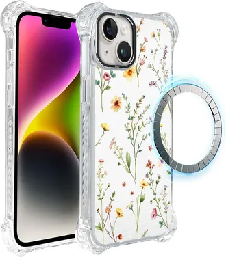 OEM Funda Ibizu Dropguard Ultra Para Iphone 14 Plus Con Magsafe, Dise&ntilde;o Pastel Bloom, Summer Bouquet