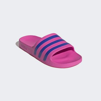adidas Badesandale ADIDAS SPORTSWEAR AQUA ADILETTE, Damen, Gr. 40,5, lucid pink, lucid blau, lucid blau, Synthetik, Schuhe Badesandale, Badelatschen