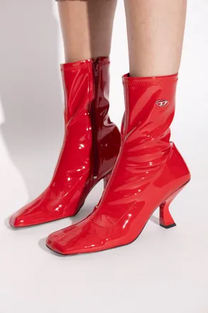 Diesel Ankle Boots D-AMBER, Womens, Red