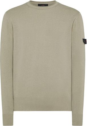 Peuterey Round-neck Truien - Heren - Ronde hals truien - Beige - 2XL - Truien & Vesten