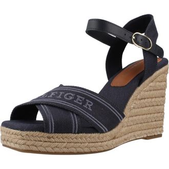 Tommy Hilfiger Womens Rubber Sole Sandals, blue, 39 EU