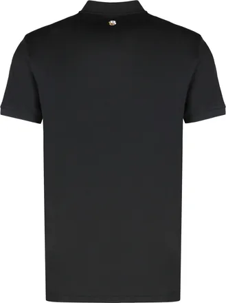 HUGO BOSS Mens Slim Fit Polo Black Polyester Shirts T-shirts And Polos