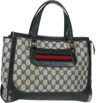 Gucci Pre-owned Handbags, female, Blue, Size: ONE SIZE Pre-owned Vintage Handbag