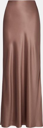 The Sei Silk satin maxi skirt