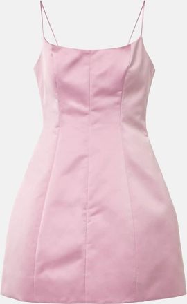Blumarine Duchess satin minidress
