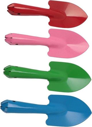 No Brand Juego De Paletas De Jard&iacute;n De Metal - Mini Paletas De Mano Para Jard&iacute;n - Para Plantar Y Trasplantar - Juego De 4 Piezas - Tama&ntilde;o Compacto - Coloridas