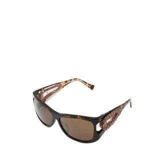 Yvmin 26623BRW00NN Oversized Tortoiseshell Acetate Sunglasses - Brown
