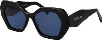 Replay Black Acetate Womens Sunglasses
