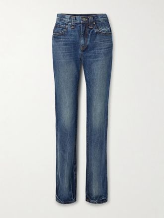 Khaite Jeans A Gamba Dritta E Vita Alta Farley - Blu