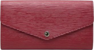 Louis Vuitton Fuchsia Pink Leather Long Wallet (Bi-Fold) (Pre-Owned)