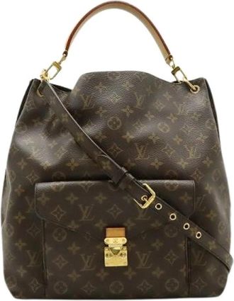 Louis Vuitton Pre-owned Vintage Shoulder Bag - Dames - Vintage Schoudertas - Bruin - ONE Size - Leer - Vintage