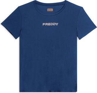 Freddy T-shirt tecnica con spacchi laterali e fit regolare