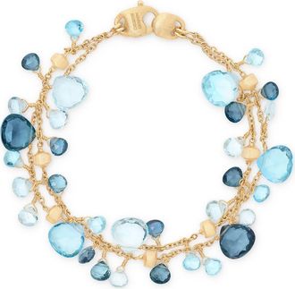 Marco Bicego Paradise Mixed Topaz Double Strand Bracelet in 18K Yellow Gold at Nordstrom, Size 7.25