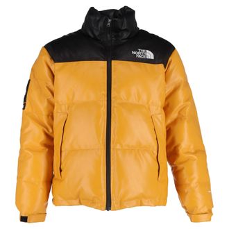 SUPREME x The North Face Nuptse Jacket in Yellow Leather