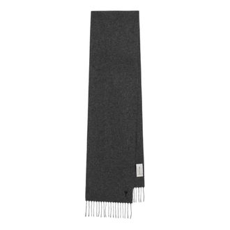 Ami Ami De Coeur Geborduurde Sjaal - Heren - Accessoires - Grijs - Maat: ONE Size Wol