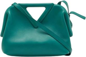 Bottega Veneta Pre-owned Handbags, female, Green, Size: ONE SIZE Pre-owned Leather Handbag