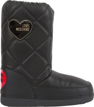 Love Moschino Zwarte St.ttod Sneakers - Dames - Winterlaarzen - Zwart - 35 EU - Schoenen