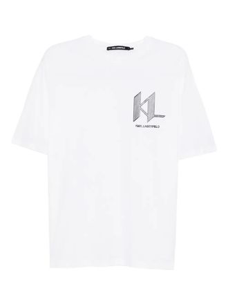 Karl Lagerfeld Artwork K T-shirt - White