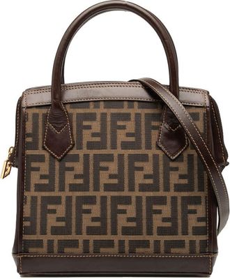 Fendi Pre-owned Fendi Zucca Canvas Satchel Ladies RP8MPLX8QS3N5T2W