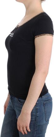 Roberto Cavalli Womens Black Elastane Top