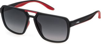 Fila SFI725 Polarized 968P Mens Sunglasses Grey Size 58