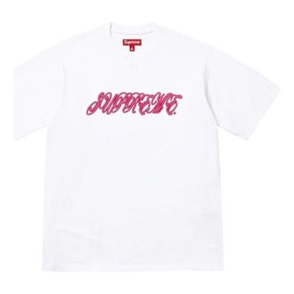 SUPREME SS26 Raised Script S/S T-Shirt White SUP-SS26-180-WHT