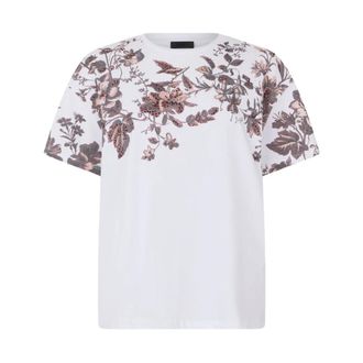 Liu Jo T-Shirts, female, White, Size: XL T-shirt con stampa e ricami
