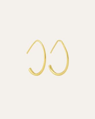 Ottoman Hands Allegra Oval Hoop Earrings in Gold at Nordstrom