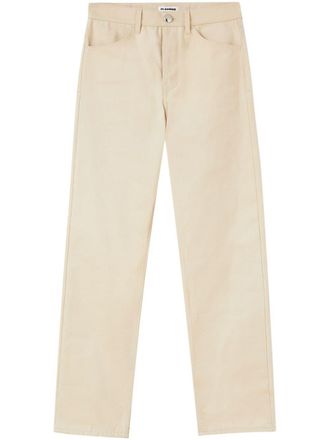 Jil Sander mid-rise straight-leg denim jeans - men - Cotton - 46 - Neutrals