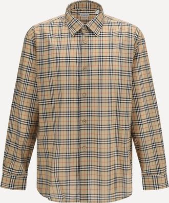 Burberry Camicia con motivo Check all over Man XL