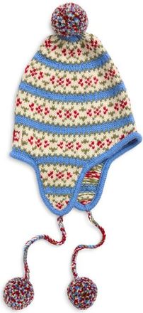 Bode Wedgewood Virgin Wool Pompom Beanie in Multi at Nordstrom