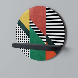 OEM Makeshift Artistry Estante Redondo Negro