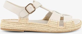 Paloma Barcel&oacute; Sandali Yuka in pelle con suola in rafia intrecciata - PALOMA BARCELO - gender_Woman