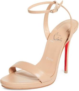 Christian Louboutin Miss Z Queen Sandal in Blush/Lin Blush at Nordstrom, Size 11.5Us