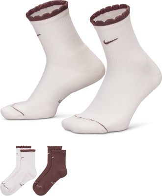 Nike Unisex Everyday Elevated Mid-Crew Socks (2 Pairs) in Multicolor | IH8621-903