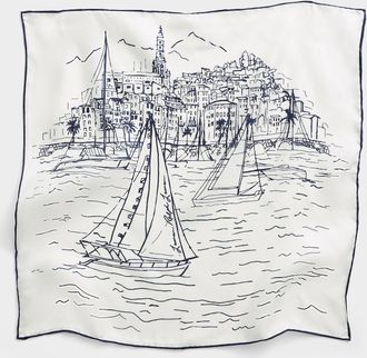 Lauren Ralph Lauren Womens Pure silk coastal breeze scarf