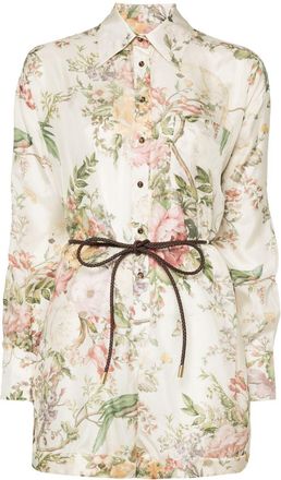 Zimmermann Waverly silk playsuit - women - Silk - 2 - Neutrals