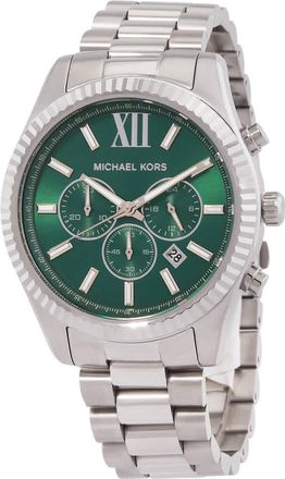 Michael Kors Lexington Chronograph Quartz Green Dial Mens Watch MK9152