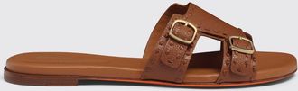 Santoni Mules Santoni in pelle a grana