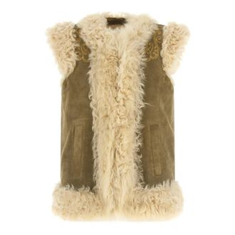 Etro Jassen, Dames, Beige, S, Su&egrave;de, Jassen